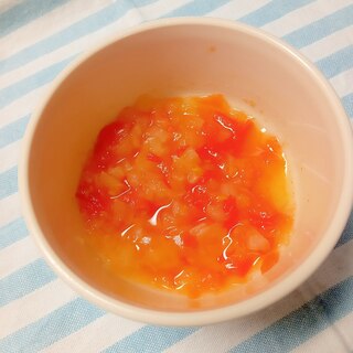 離乳食中期♡トマトと玉ねぎのスープ